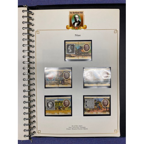 325 - 100TH ANNIVERSARY OF THE DEATH OF SIR ROWLAND HILL COMMONWEALTH STAMP AND SOUVENIR SHEET ALBUM