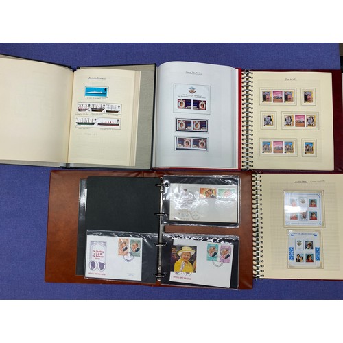 328 - THE SENATOR POSTAGE STAMP ALBUM, MAINLY GB FROM 1960S PLUS TWO OTHER COMMEMORATIVE ALBUMS AND A BOX ... 