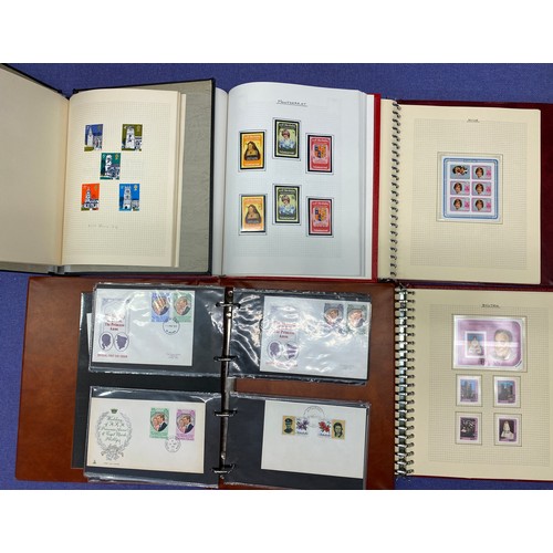 328 - THE SENATOR POSTAGE STAMP ALBUM, MAINLY GB FROM 1960S PLUS TWO OTHER COMMEMORATIVE ALBUMS AND A BOX ... 