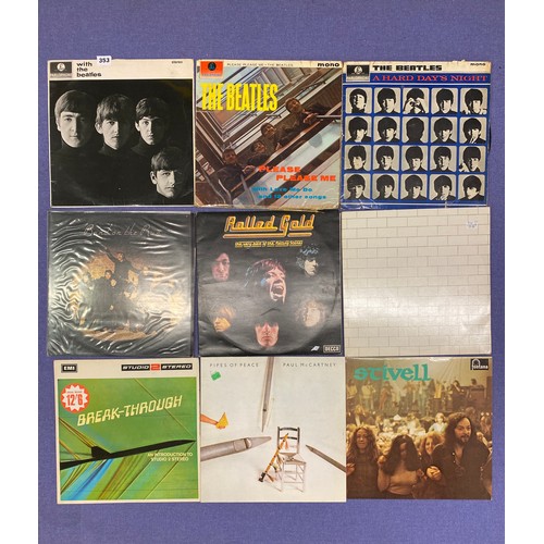 353 - LP RECORDS INCLUDING PINK FLOYD, BEATLES JOHN LENNON, PAUL MCCARTNEY AND WINGS, ETC