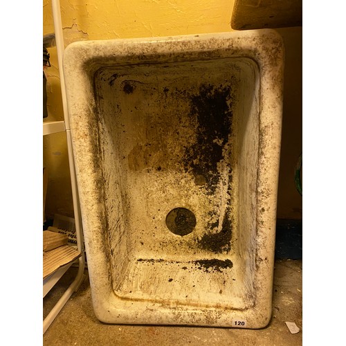 120 - CERAMIC BELFAST SINK