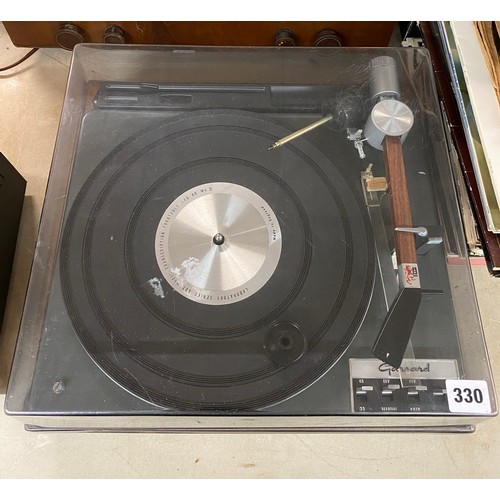 330 - GARRARD RECORD PLAYER WITH LAB 80M MK II