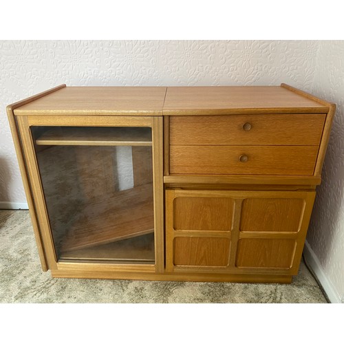 25 - NATHAN TEAK “SQUARES” HIFI CABINET