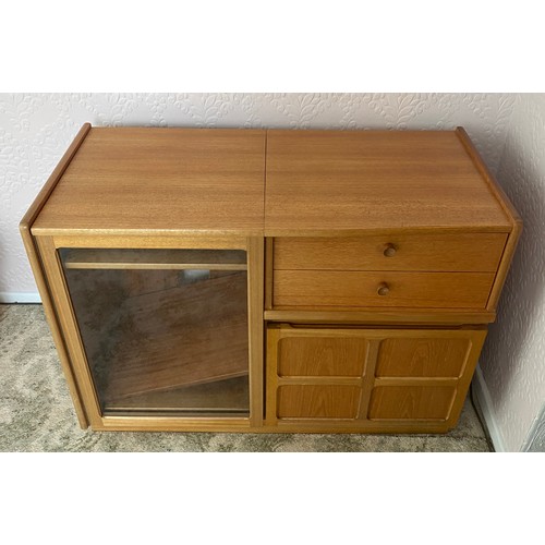 25 - NATHAN TEAK “SQUARES” HIFI CABINET