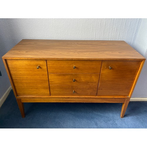 31 - SMALL 1960S UNIFLEX THREE DRAWER SIDEBOARD