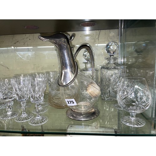 275 - ROYAL DOULTON AND STUART CRYSTAL GLASSWARE AND DECANTERS