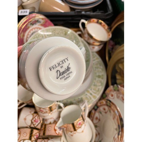 334 - COURT CHINA COFFEE CAN SERVICE, TWO LIMITED EDITION PLATES AND SOME TABLE WARE