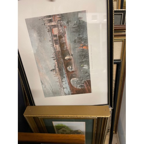 338 - CRATE OF ANTIQUARIAN HAND TINTED TOPOGRAPHICAL PRINTS, BLACK AND WHITE PRINTS OF COVENTRY LANDMARKS