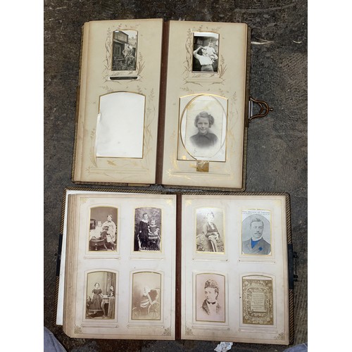 344 - TWO LATE VICTORIAN EDWARDIAN ERA PHOTOGRAPH ALBUMS MAINLY PORTRAITURE INCLUDING LOCAL COVENTRY PHOTO... 