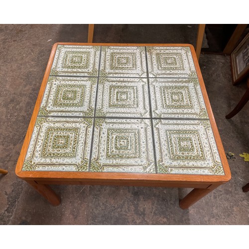 69 - TRIOH DANISH TEAK SQUARE TILE TOP TABLE