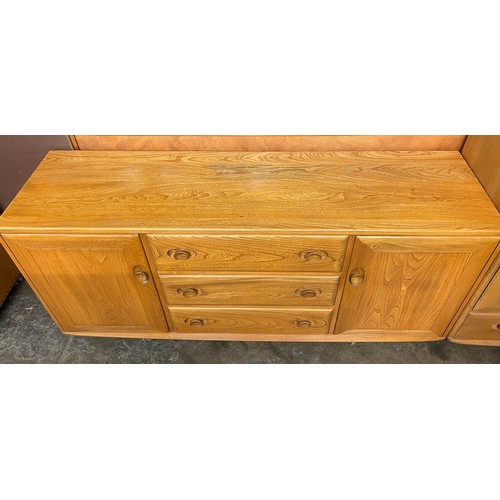 45 - LIGHT ERCOL SIDEBOARD WITH CUTLERY DRAWER (NO.455)