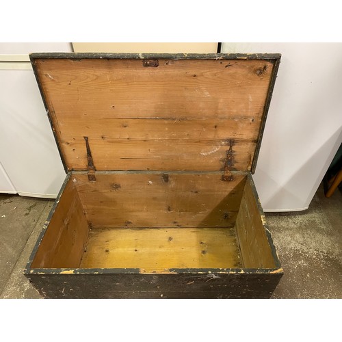 217 - VICTORIAN PINE BLANKET BOX