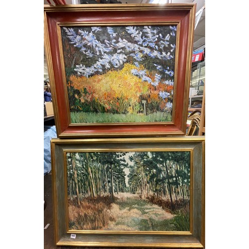 547 - TWO OILS ON CANVAS LANDSCAPES FRAMED