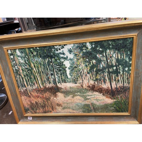 547 - TWO OILS ON CANVAS LANDSCAPES FRAMED