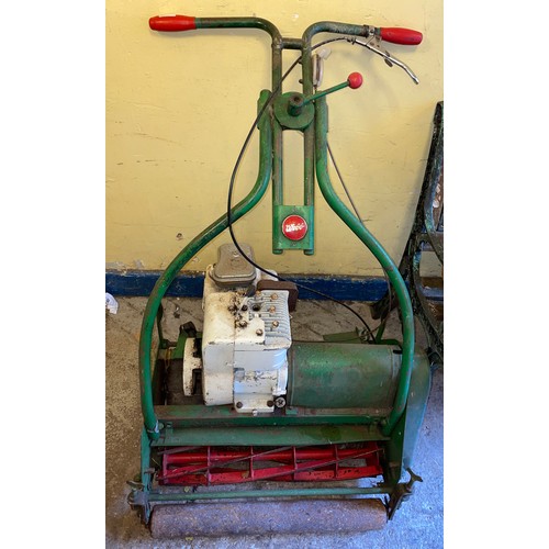 225 - WEBB PETROL LAWNMOWER WITH GRASS BOX