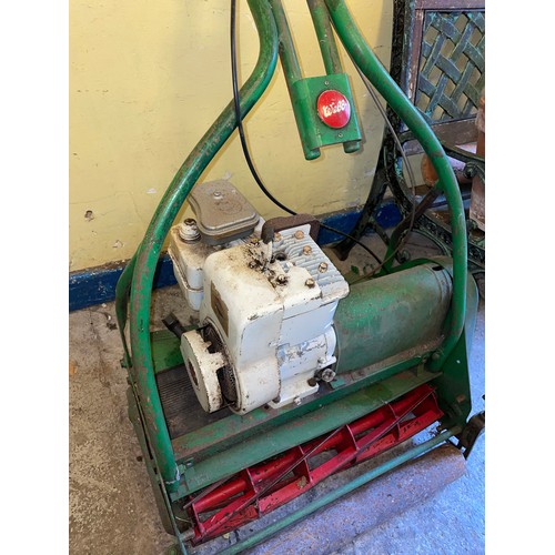 225 - WEBB PETROL LAWNMOWER WITH GRASS BOX