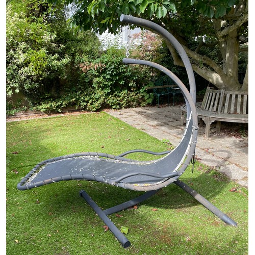 204 - SWINGING RELAXER LOUNGING CHAIR WITH SHADE ATTACHMENT