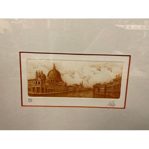 557 - PRINTS - VIEWS OF VENICE, MONOGRAMMED IN PENCIL F/G