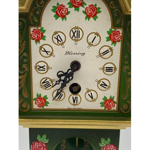 420 - MINIATURE REPRODUCTION WEST GERMAN LONGCASE CLOCK