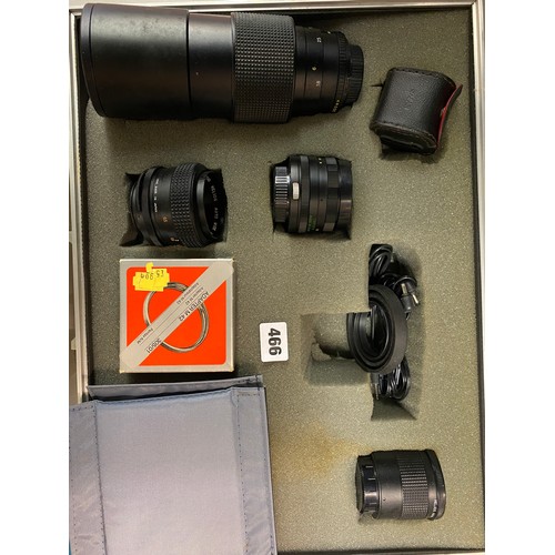 466 - HELIOS LENSES IN HARD TRAVEL CASE