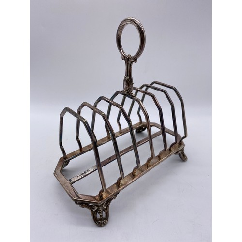 470 - SHELF OF A1 EPNS SIX DIVISION TOAST RACK, CASED PEWTER NAPKIN RINGS, NOVELTY COAL SCUTTLE TABLE SALT... 