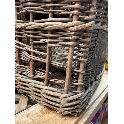 147 - WICKER LONDON COVENTRY LAUNDRY BASKET