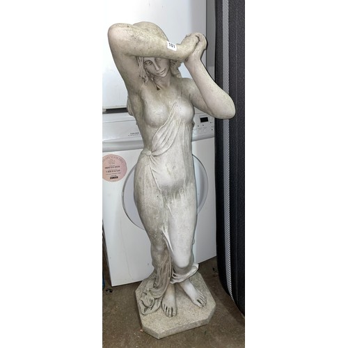 181 - STONE CLASSICAL FEMALE STATUE