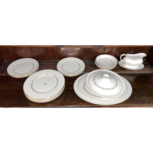 209 - ROYAL DOULTON FAIRFAX BONE CHINA TABLE SERVICE