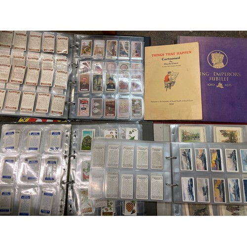 237 - THREE ALBUMS OF CIGARETTE CARDS, TRADE CARDS AND SWAPS