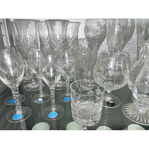 240 - ROYAL DOULTON, STUART AND ROSENTHAL CUT GLASSWARE