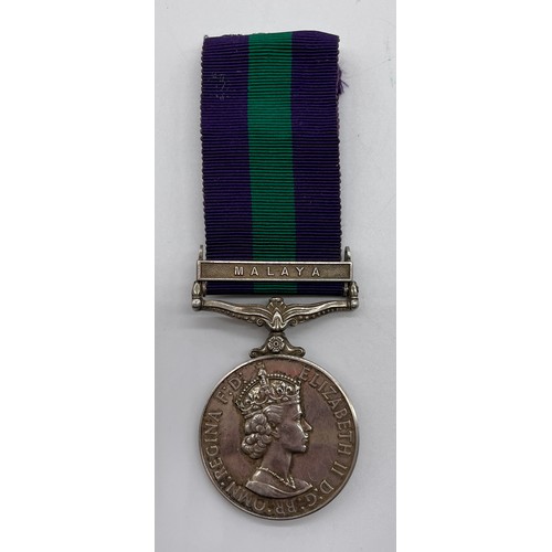 435 - QUEEN ELIZABETH II MEDAL TO 23104453 PTE R.H. TREMEER REME WITH MALAYA BAR