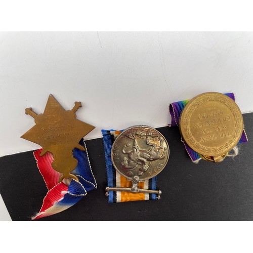 410 - MILITARY MONS STAR 1914 TRIO MEDAL GROUP 16737 PTE. J.W. BAKER R.BERKS.R WITH ROYAL BERKSHIRE AND LA... 