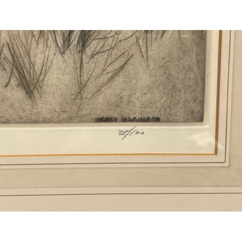 478 - HENRY WILKINSON LIMITED EDITION 38/100 SIGNED IN PENCIL PARTRIDGES FRAMED AND GLAZED