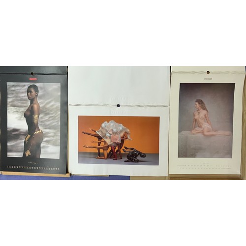 460 - BOXED OFFICIAL PIRELLI CALENDAR 1987, 1988, 1989