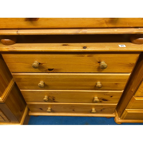 11 - PINE FOUR DRAWER CHEST