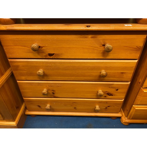 11 - PINE FOUR DRAWER CHEST