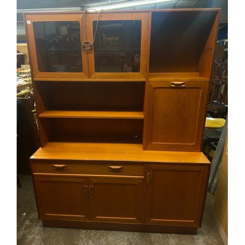 29 - 1970S G PLAN WALL UNIT WITH INTEGRATED DRINKS CABINET