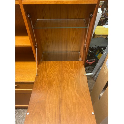 29 - 1970S G PLAN WALL UNIT WITH INTEGRATED DRINKS CABINET