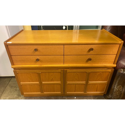 63 - PARKER KNOLL TEAK SIDE CABINET