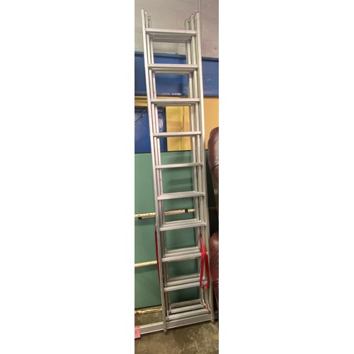 68 - SET OF ALUMINIUM TRIPLE EXTENDING LADDERS