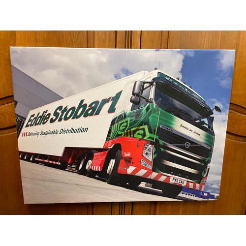 48 - EDDIE STOBART ACRYLIC PRINT 82cm x 61cm