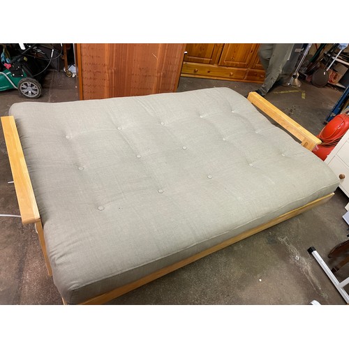 128 - BEECH FRAMED FUTON COMPANY “KOBE” SOFA