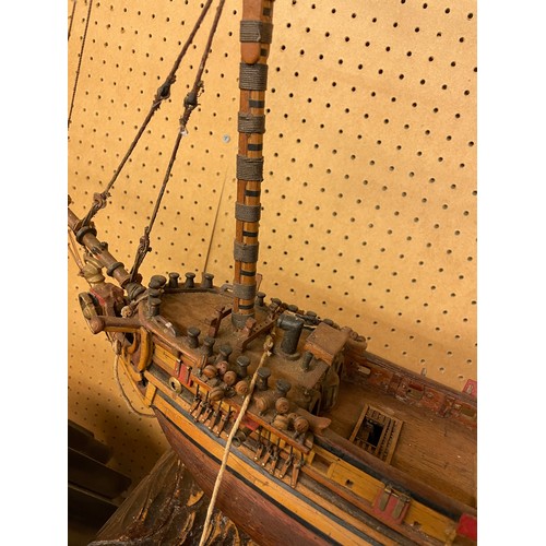 531 - HAND BUILT MODEL OF A GALLEON A/F