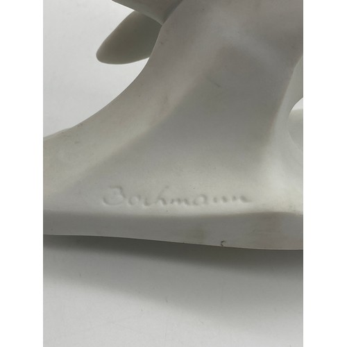 449 - KAISER 401 BLANC DE CHINE DOLPHIN FIGURE GROUP