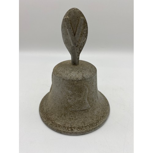 592 - VINTAGE WWII RAF BENEVOLENT FUND VICTORY BELL