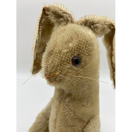 593 - MOHAIR PLUSH STANDING RABBIT