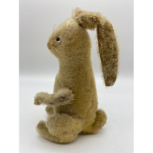 593 - MOHAIR PLUSH STANDING RABBIT