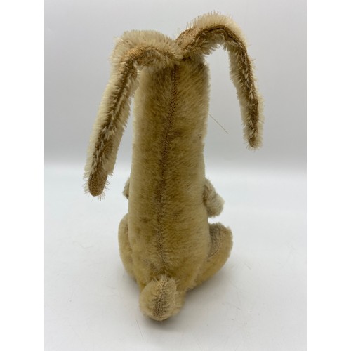 593 - MOHAIR PLUSH STANDING RABBIT