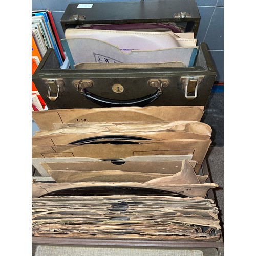 486 - TWO CASES OF 78 RECORDS AND CARTON OF LPS AND SINGLE CLASSICAL AND OTHERS