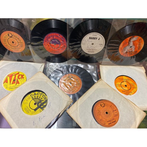 504 - SMALL SELECTION OF VINYL 45S MAINLY REGGAE ON THE CACTUS, AND ISLAND RECORD LABELS